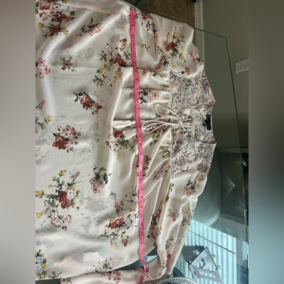 Buffalo David Bitton Cream Bell Sleeve Blouse - Picture 3 of 5